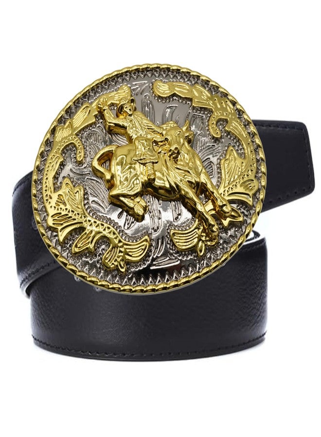 WMG Bull Rider Cowboy Rodeo Western Gold Tone Belt Buckle - Image 5